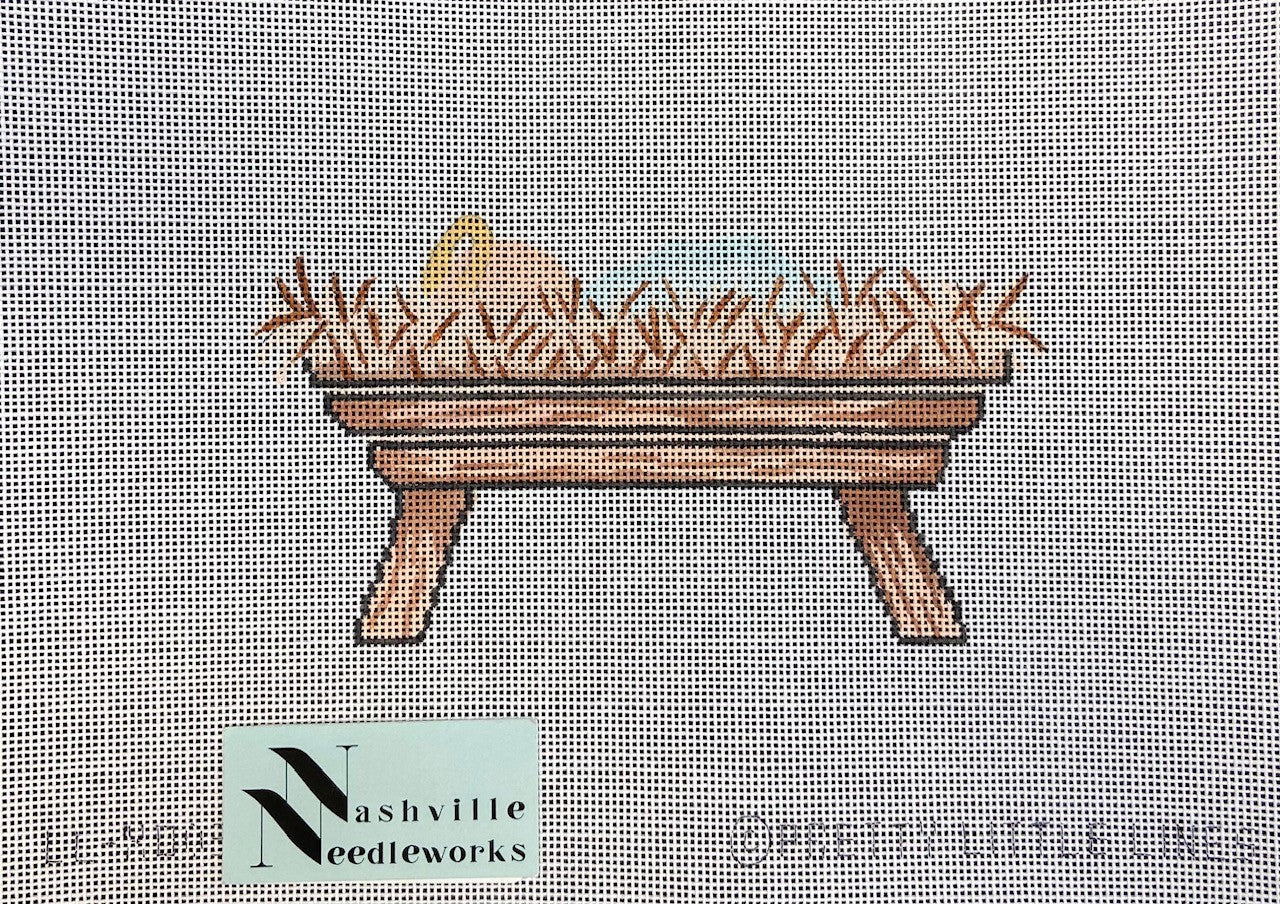 CBK Needlepoint Pretty Little Lines 
Baby Jesus-Animal Nativity LL-XO-03