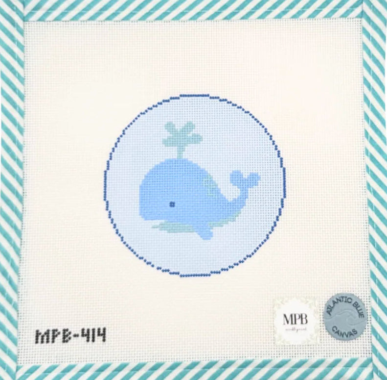 Atlantic Blue Canvas Baby Whale
MPB-414