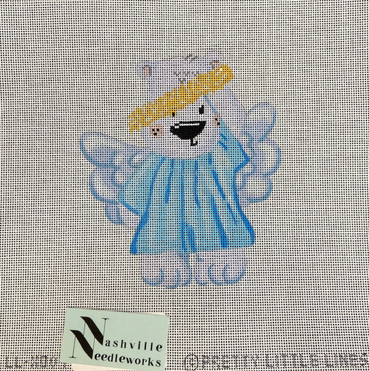 CBK Needlepoint Pretty Little Lines 
Angel Bear-Animal Nativity LL-XO-04