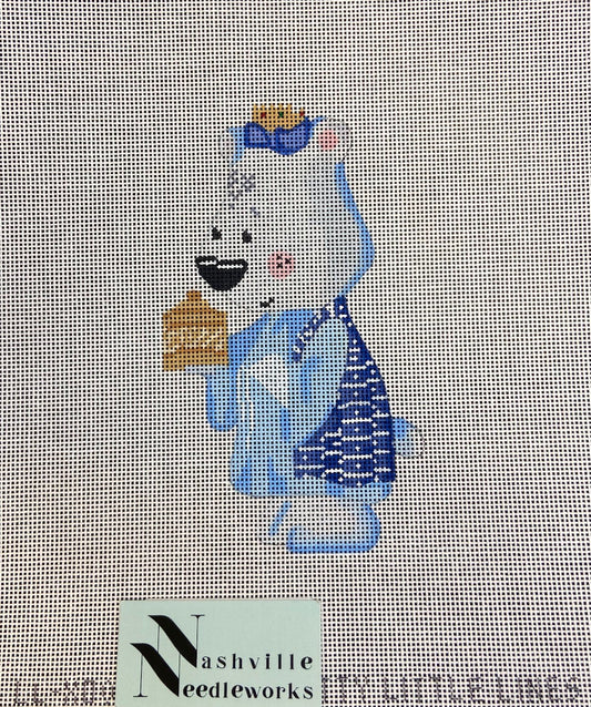 CBK Needlepoint Pretty Little Lines 
King Bear-Animal Nativity LL-XO-07