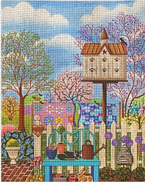 Spring Birdhouse Digital Stitch Guide