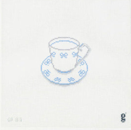GoodpointNeedlepoint GP-83 BlueBowTeacup