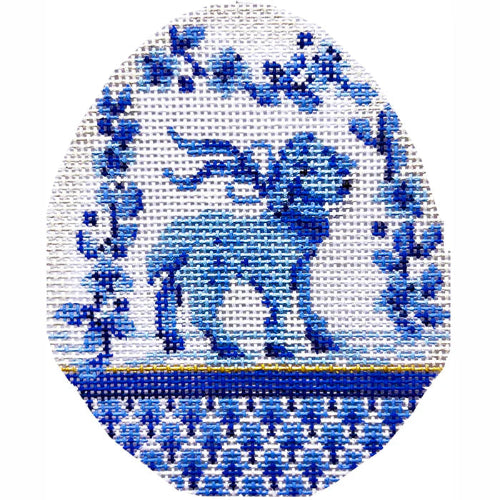 Blue Garland Lamb Egg