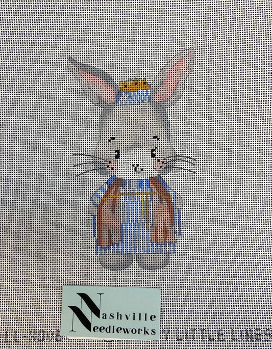 CBK Needlepoint Pretty Little Lines King Bunny-Animal Nativity LL-XO-08