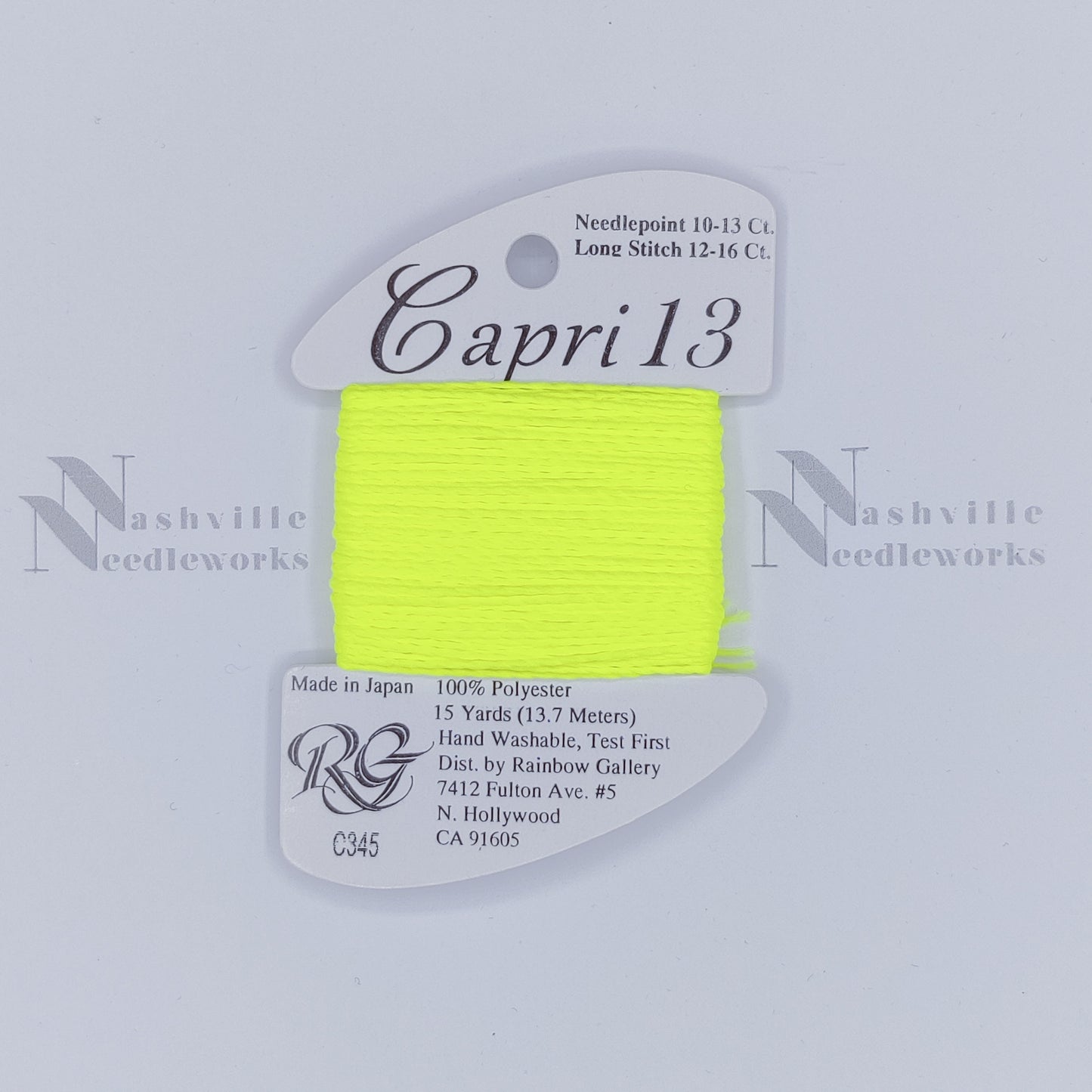 Capri 13 - C345 Neon Yellow