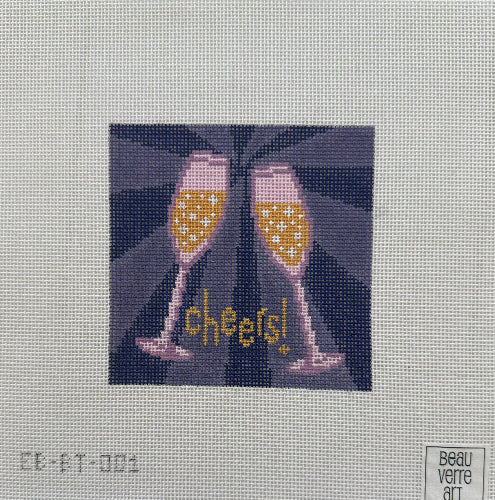 BeauVerreArt EB-OR-001 CheersChampagneFlutes