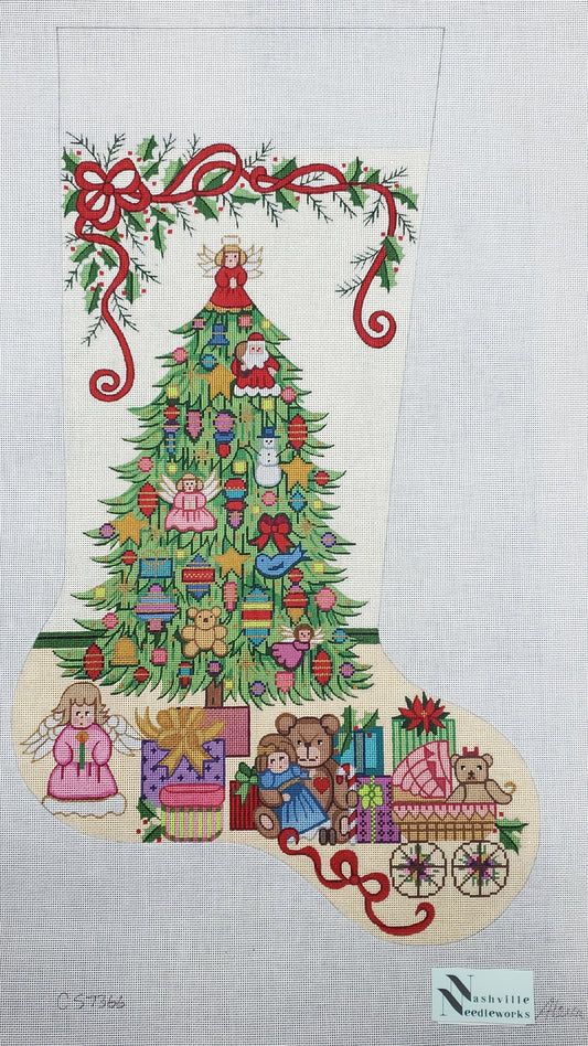 Alexa Designs CS7366 Angel Tree Topper w/ Girl Toys