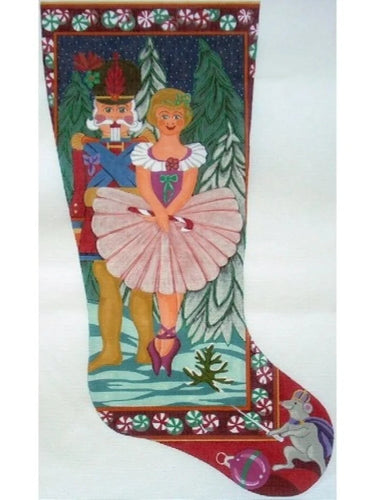 Twisted Stitches Needlepoint PAST25 
Clara and Nutcracker