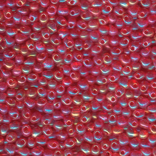 3.4mm Drop Bead #254 Trans Red