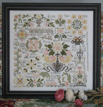 Dreaming of Roses from Rosewood Manor features a mandala of blooming roses in shades of pink and wellow. It's another design in the Dreaming of series. 