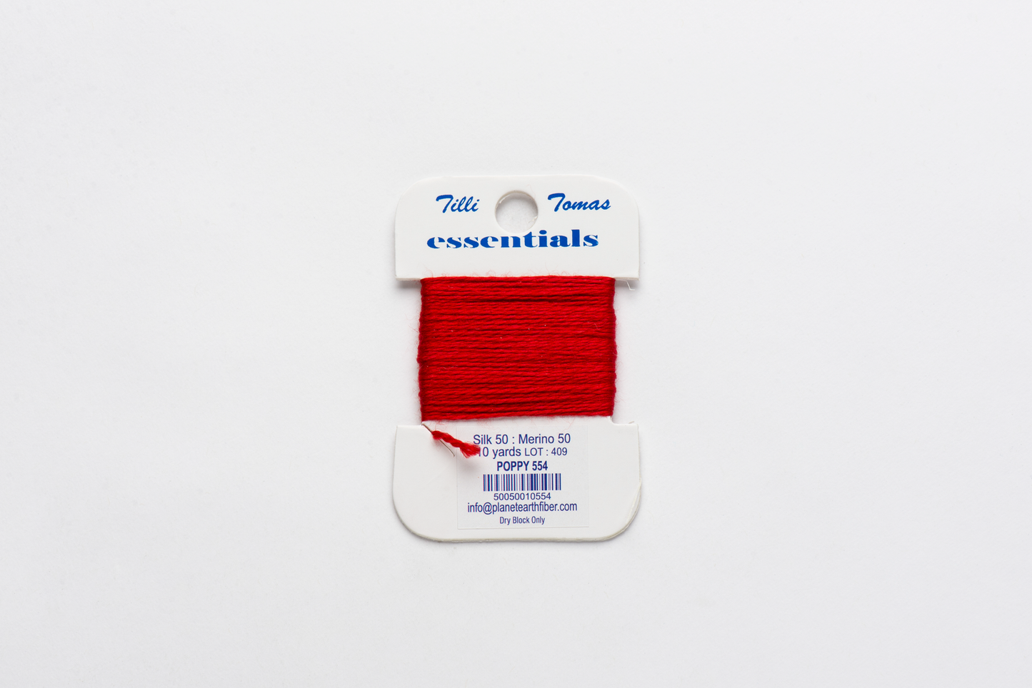 Essentials-554 Poppy 10 yd card