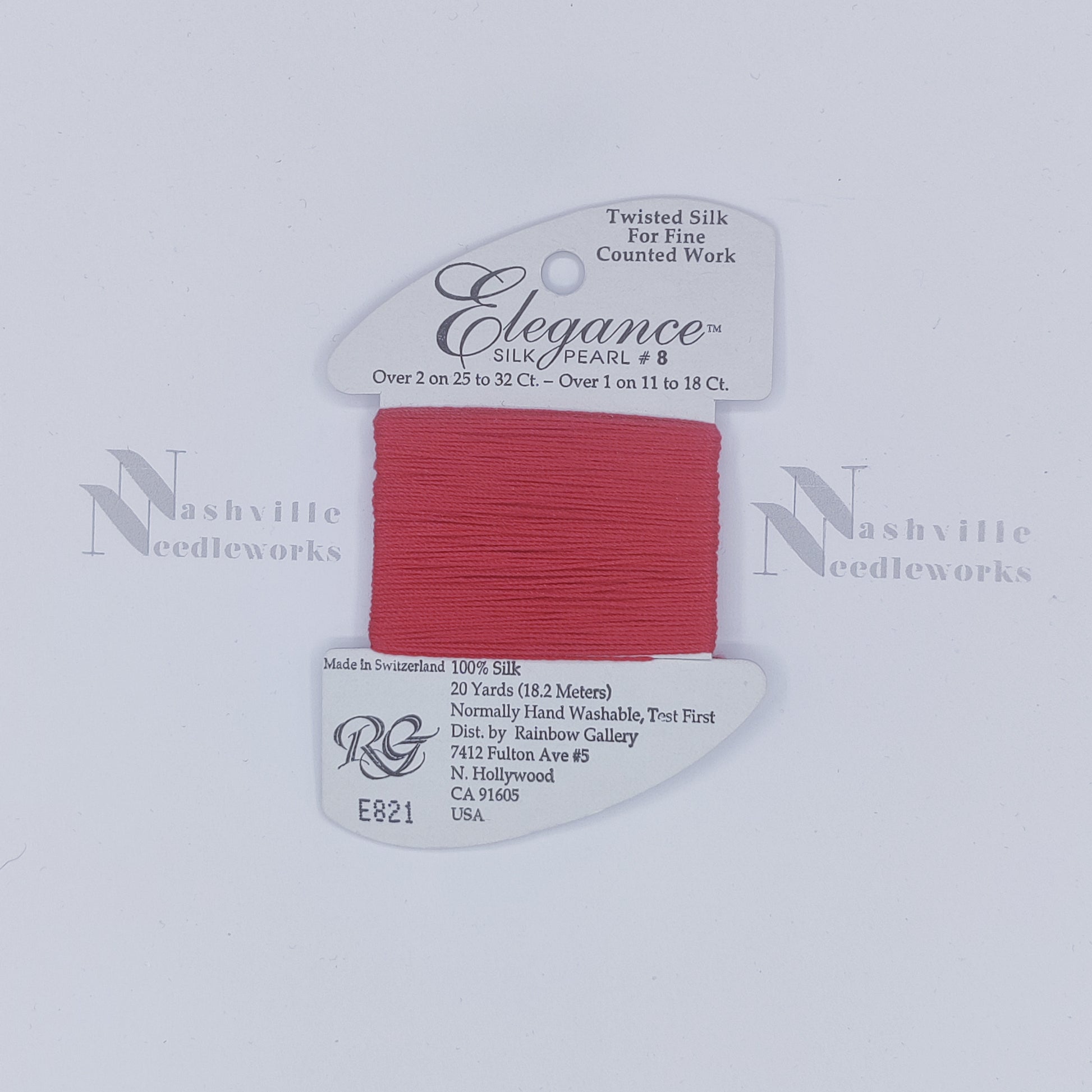 ELEGANCE - E821 Medium Red