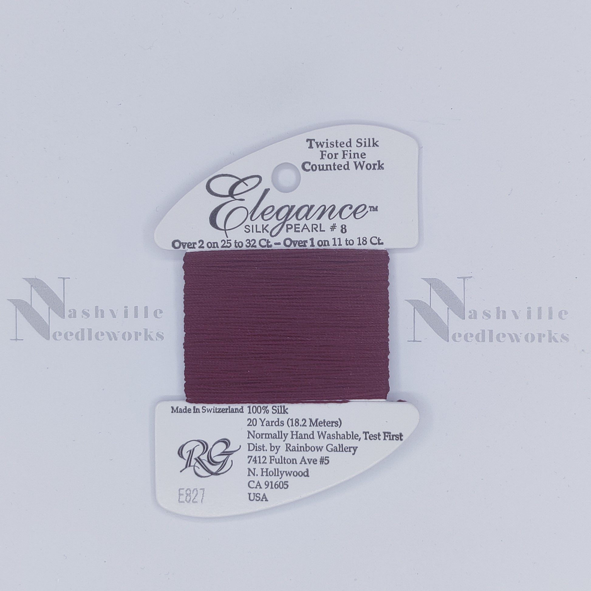 ELEGANCE - E827 Dark Burgundy