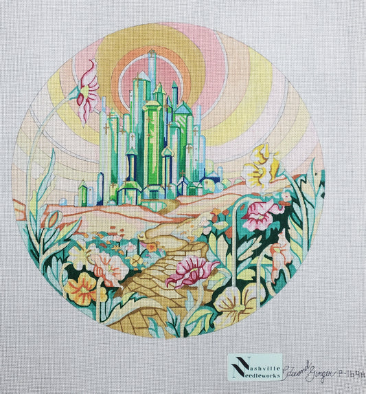 CBK Needlepoint Designs Edie and Ginger Emerald City EG-P 169A