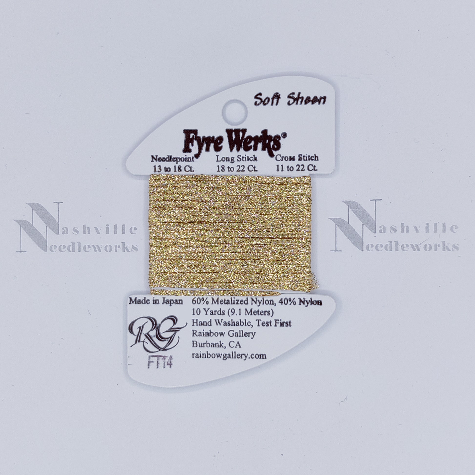 Fyre Werks Soft Sheen FT14 Vatican Gold