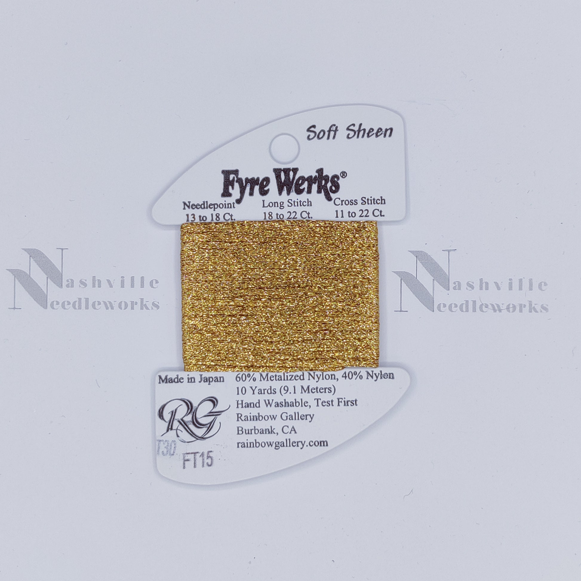 Fyre Werks Soft Sheen FT15 Old Gold