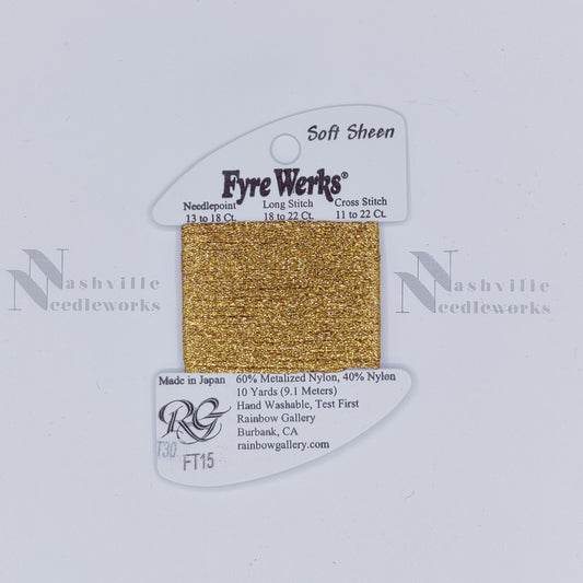 Fyre Werks Soft Sheen FT15 Old Gold