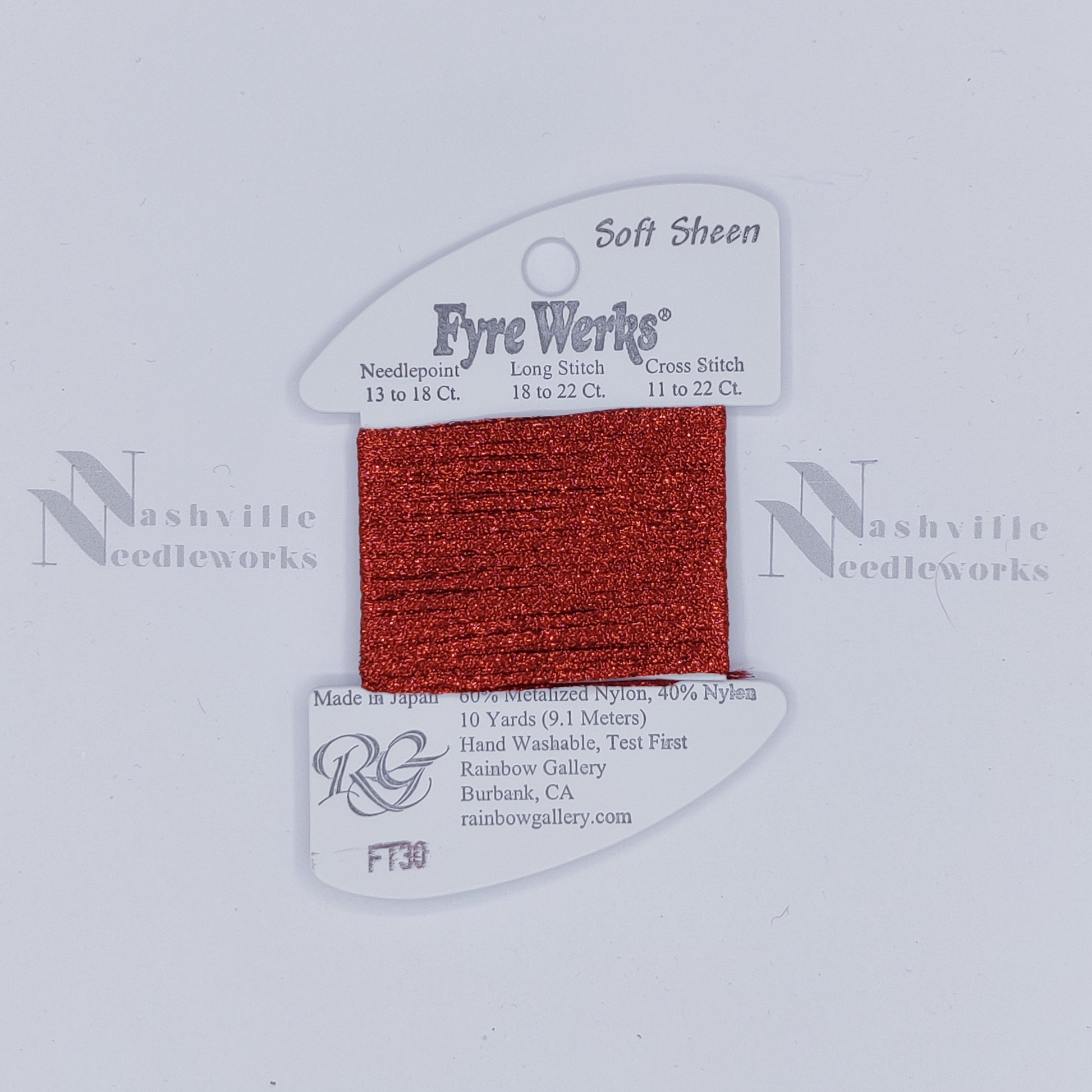 Fyre Werks Soft Sheen FT30 Red