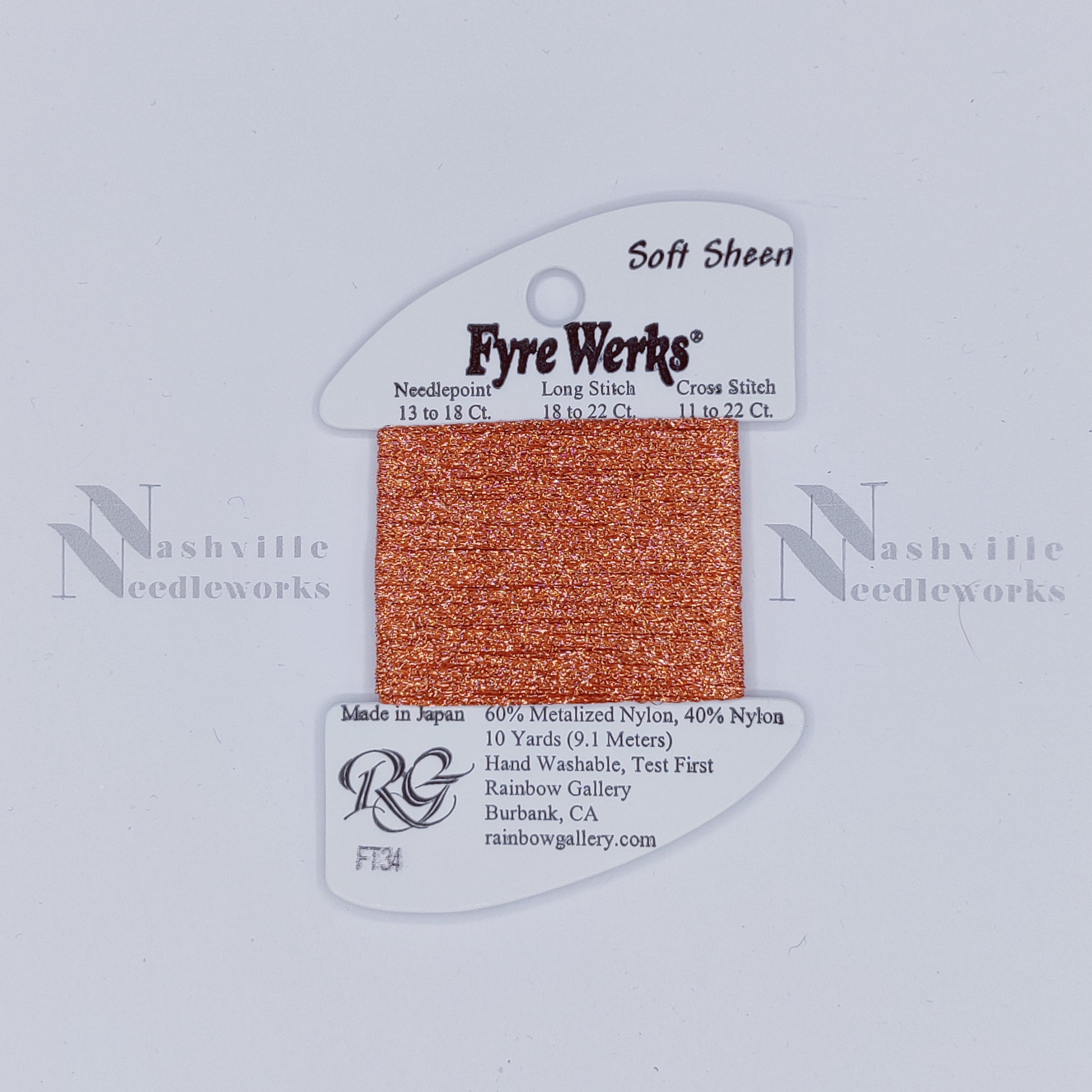 Fyre Werks Soft Sheen FT34 Red Orange