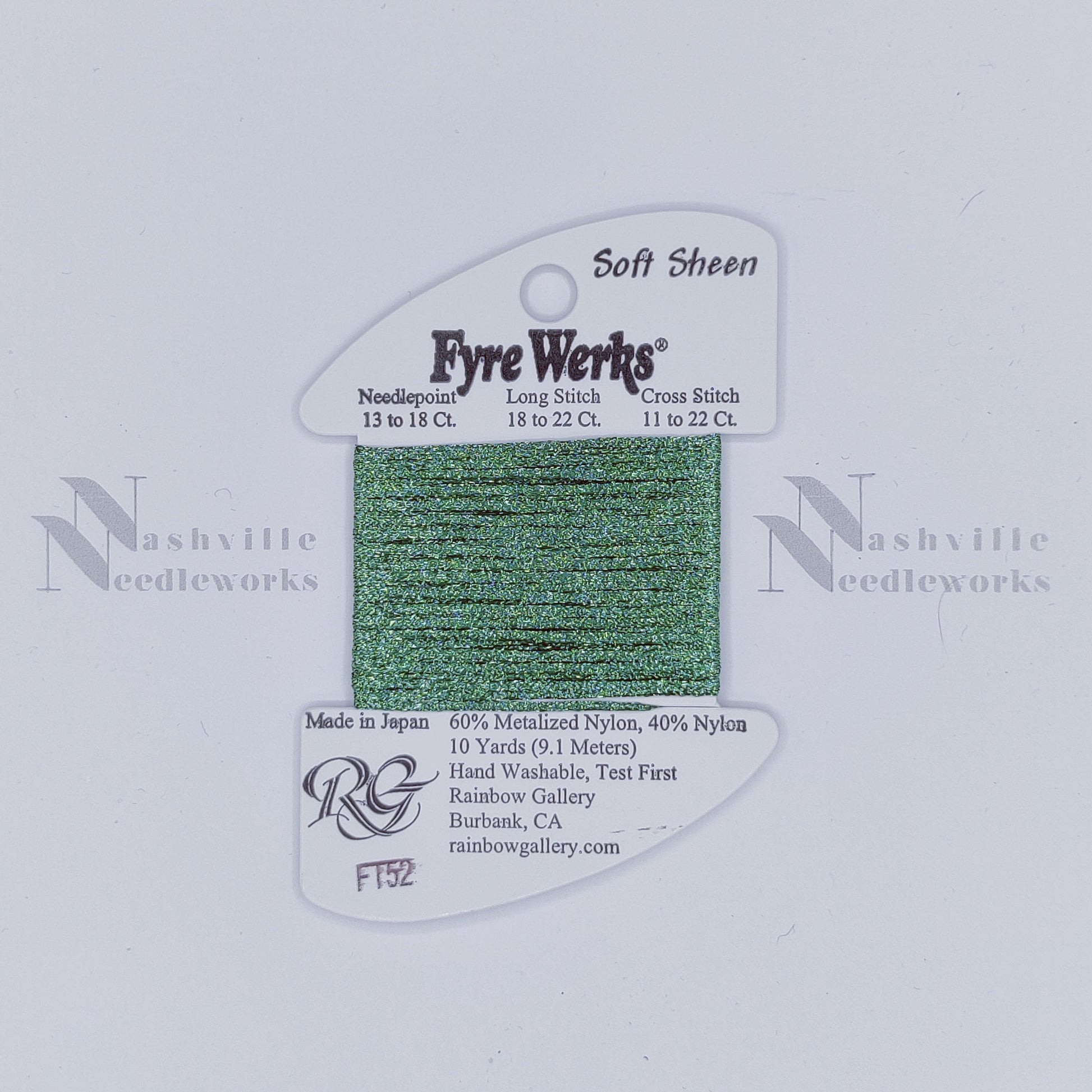 Fyre Werks Soft Sheen FT52 Lite Tree Green