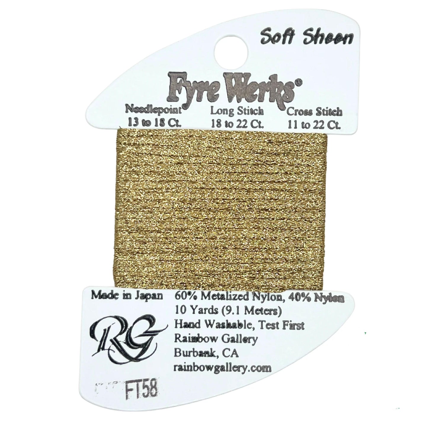 Fyre Werks Soft Sheen FT58 Gold