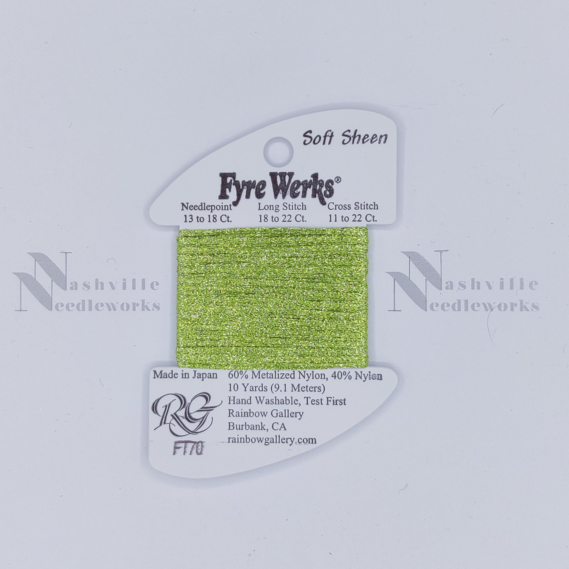 Fyre Werks Soft Sheen FT70 Chartreuse