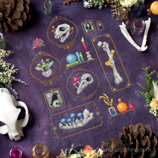 Femurs and Fungi , Fine Frog Stitching chart