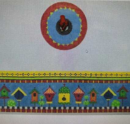 Birdhouses Round Box