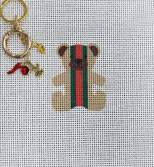 Alice Peterson TF-4 Bear Bag Tag - Gucci - Tan Canvas and bag attachment set.&Attachments vary.