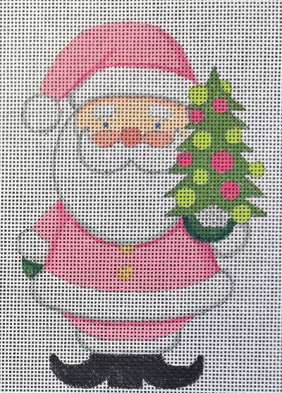 Raymond Crawford Pink Santa With Tree HO-2802