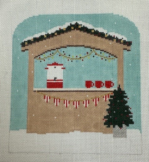 Stitch Style Needlepoint#SS178
Winter Village - Hot Chocolate Stand