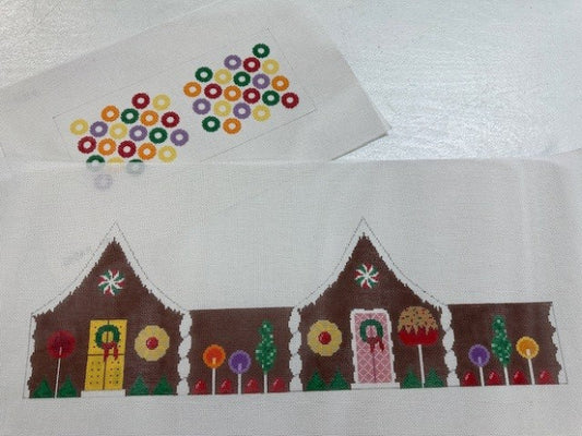 SusanRoberts 6202A/B Chocolate, LifesaverRoofGingerbreadHouse