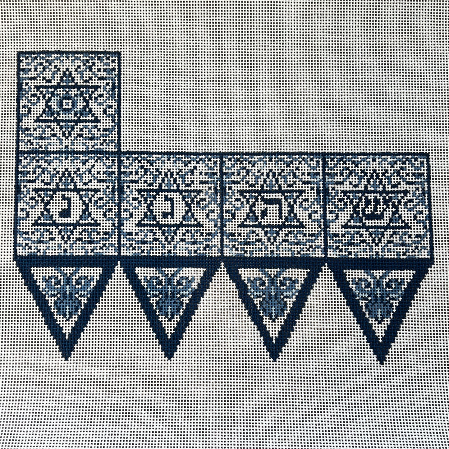 KW117 (TS) Transferware Dreidel (TS)