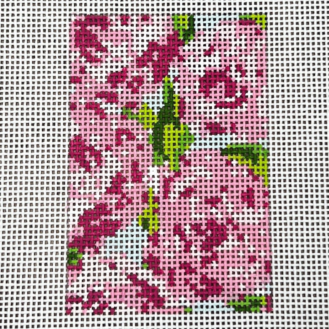 KJ50 (TS) Roses on Teal Luggage Tag (TS)