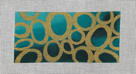 Colors of Praise Gold Circles on Turquoise Insert IN595