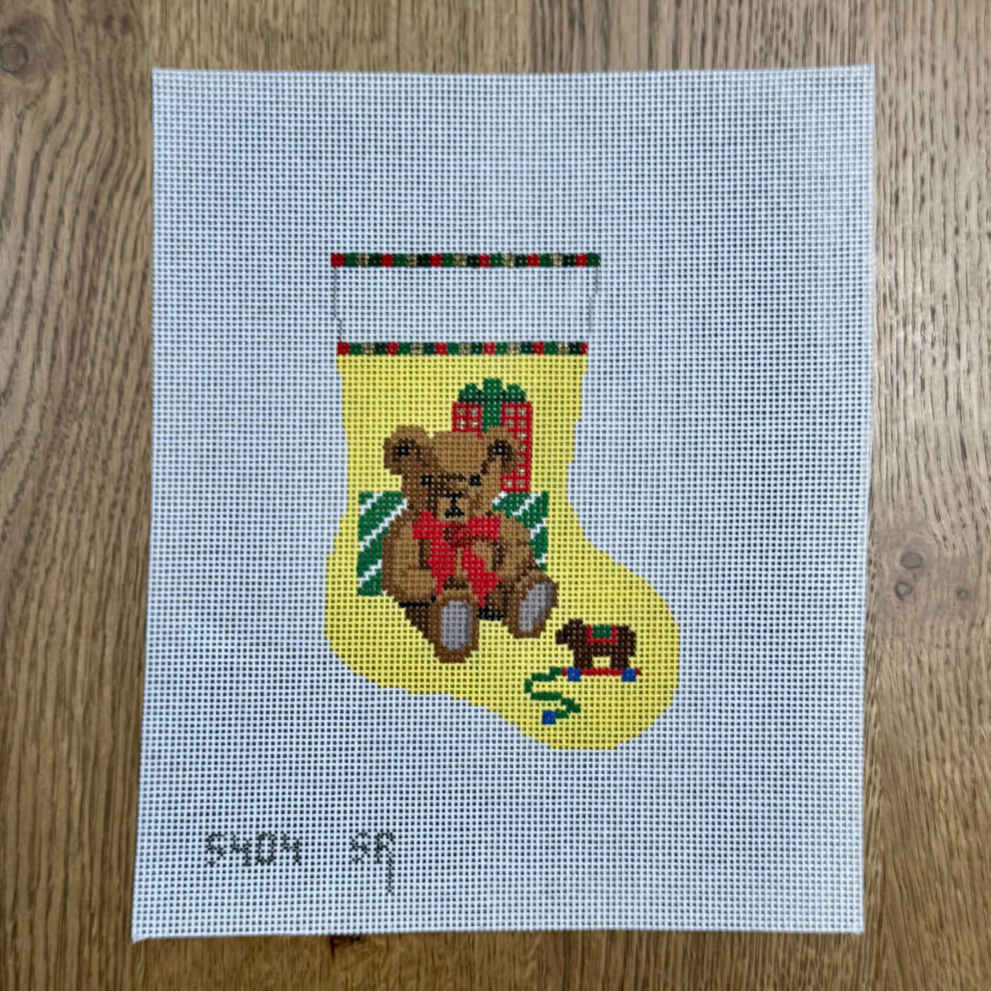 Teddy and Presents, Mini Stocking (TS)