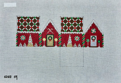 SusanRoberts 6203B RedVelvet,ChocolateTrellisGingerbread House
