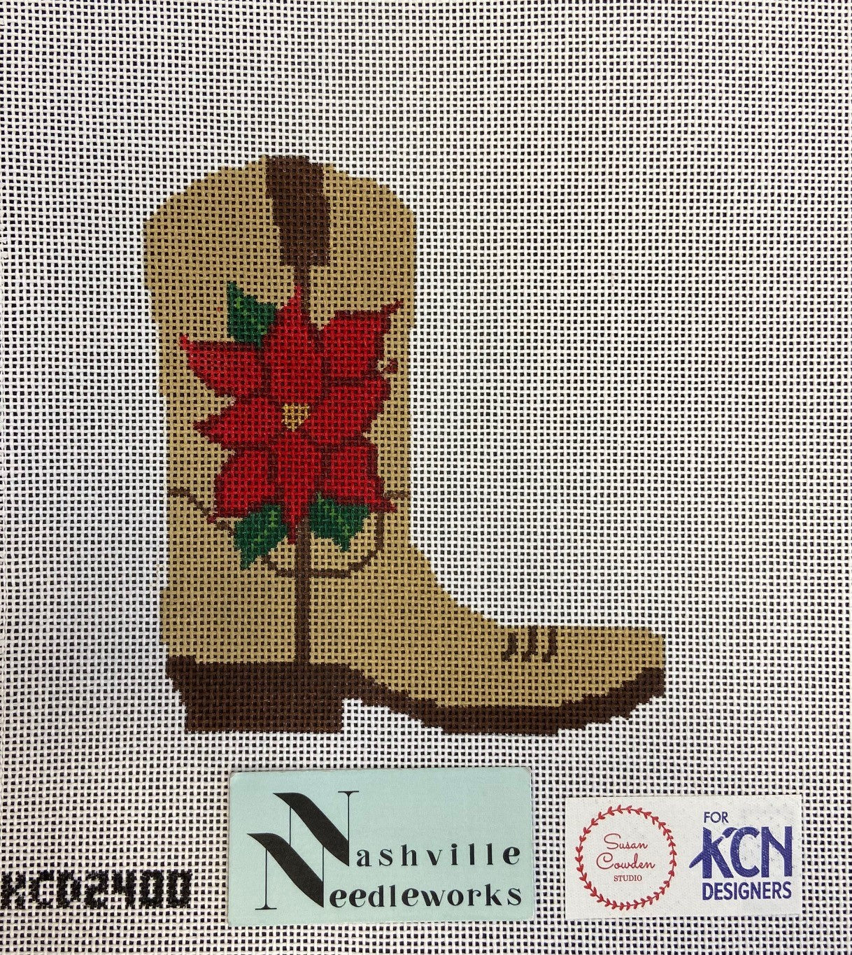 KCN Designs Poinsettia Cowboy Boot 
KCN2400