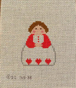 KCN Designs SI165-38 Red Sleeves w Hearts Angel