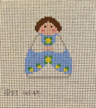 Blue & Yellow Flowers Angel