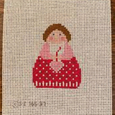 KCN Designs SI165-37 Red Angel with Pink Heart