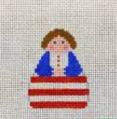 KCN Designs SI165-59 Red White Stripe with Blue Angel