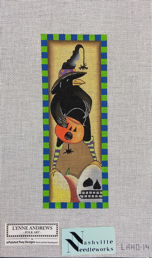 Painted Pony Lynne Andrews 
Halloween Crow with Skull LA-HO14