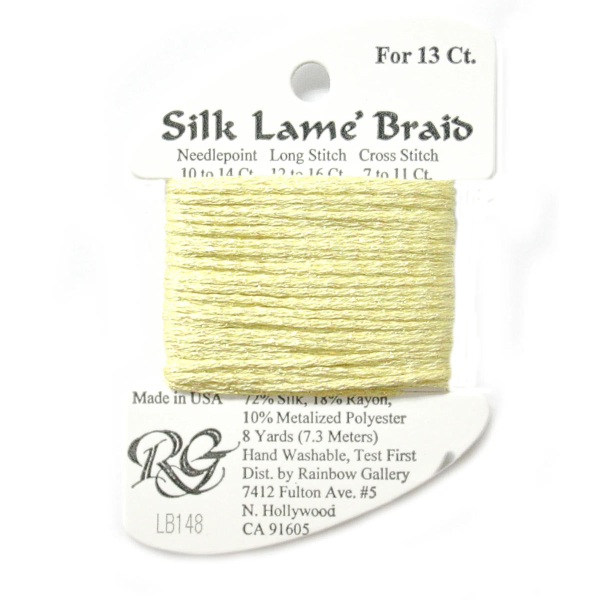 Silk Lame 13 - LB148 Lemon Lime