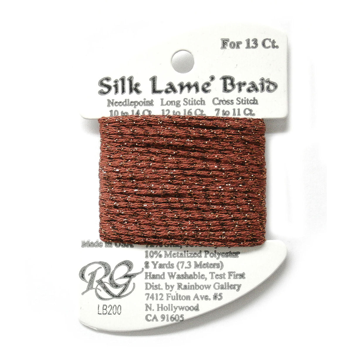Silk Lame 13 - LB200 Burnt Brick