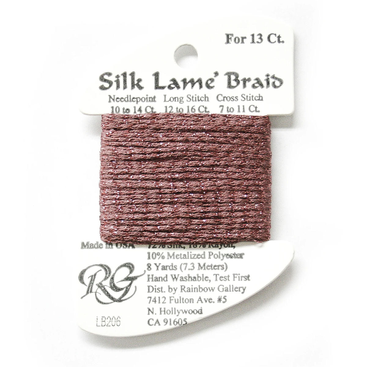 Silk Lame 13 - LB206 Nostalgia Rose