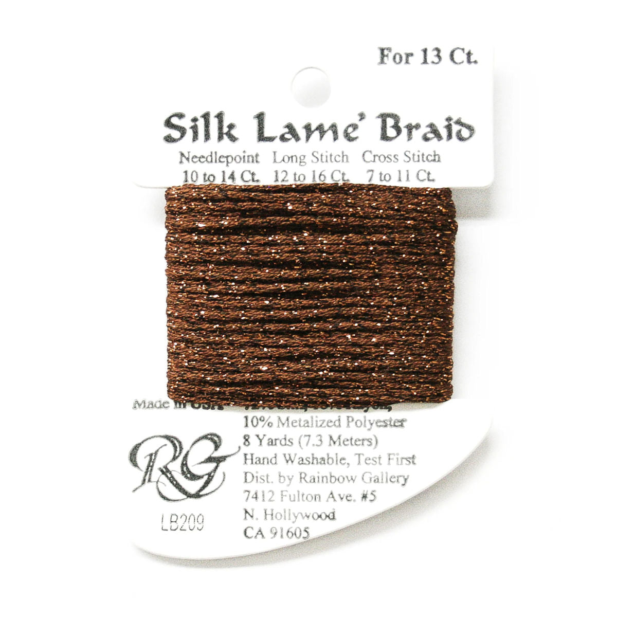 Silk Lame 13 - LB209 Gingerbread