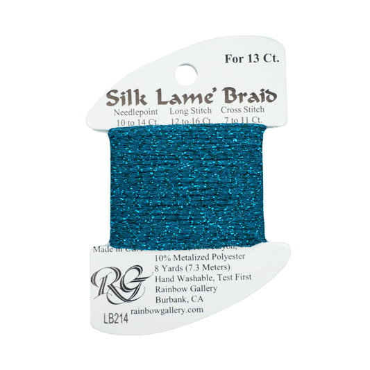 Silk Lame 13 - LB214 Lake Blue