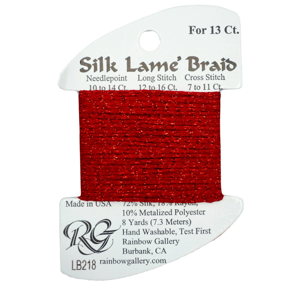 Silk Lame 13 - LB218 Corvette Red