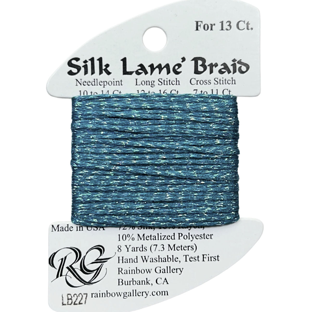 Silk Lame 13 - LB227 Aruba Blue